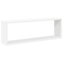 væghylder 4 stk. 80x15x26,5 cm kubeformet konstrueret træ hvid