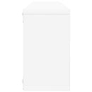 væghylder 4 stk. 80x15x26,5 cm kubeformet konstrueret træ hvid
