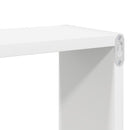 væghylder 4 stk. 80x15x26,5 cm kubeformet konstrueret træ hvid