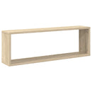 væghylder 2 stk. 80x15x26,5cm konstrueret træ sonoma-eg