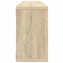 væghylder 4stk. 80x15x26,5cm kubeform konstrueret træ sonoma-eg