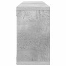 væghylder 2 stk. 80x15x26,5 cm konstrueret træ betongrå