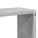 væghylder 2 stk. 80x15x26,5 cm konstrueret træ betongrå