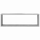 væghylder 4 stk. 80x15x26,5 cm konstrueret træ betongrå