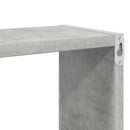 væghylder 4 stk. 80x15x26,5 cm konstrueret træ betongrå