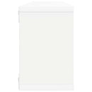 væghylder 2 stk. 60x15x23 cm kubeformet konstrueret træ hvid