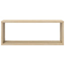 væghylder 2stk. 60x15x23cm kubeformet konstrueret træ sonoma-eg