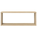 væghylder 4stk. 60x15x23cm kubeformet konstrueret træ sonoma-eg