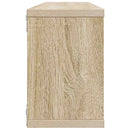 væghylder 4stk. 60x15x23cm kubeformet konstrueret træ sonoma-eg