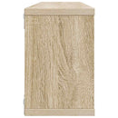væghylder 6stk. 60x15x23cm kubeformet konstrueret træ sonoma-eg