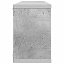 væghylder 6 stk. 60x15x23cm kubeformet konstrueret træ betongrå
