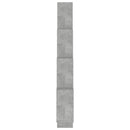 væghylde 90x15x119 cm kubeformet konstrueret træ betongrå