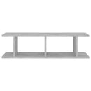 væghylder 2 stk. 75x18x20 cm konstrueret træ betongrå