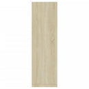 væghylder 2 stk. 50x15x50 cm konstrueret træ sonoma-eg