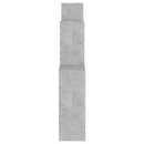 vægreol 80x15x78,5 cm konstrueret træ betongrå