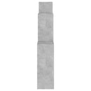 vægreol 80x15x78,5 cm konstrueret træ betongrå