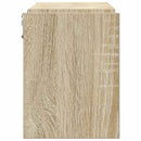 væghylder 2 stk. 100x15x20 cm konstrueret træ sonoma-eg
