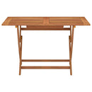 havebord 120x70x75 cm foldbart massivt eukalyptustræ