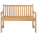 havebænk 114 cm massivt teaktræ
