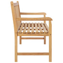 havebænk 114 cm massivt teaktræ