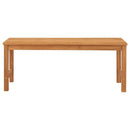 havebænk 114 cm massivt teaktræ