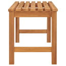 havebænk 114 cm massivt teaktræ