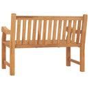 havebænk 114 cm massivt teaktræ
