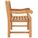 havebænk 114 cm massivt teaktræ