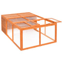 udendørs dyrebur 150x100x50 cm massivt grantræ
