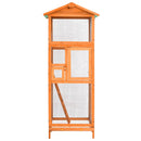 voliere 68x62x166 cm massivt grantræ