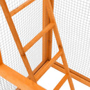 voliere 68x62x166 cm massivt grantræ