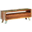 tv-bord 110x30x40 cm massivt genbrugstræ flerfarvet