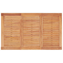 havebord 150x90x75 cm massivt teaktræ