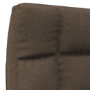 foldbar gulvstol stof brun