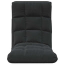 foldbar gulvstol stof sort