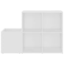 skoskab 105x35,5x70 cm konstrueret træ hvid