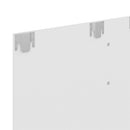 væghængt tv-skab 102x23,5x90 cm konstrueret træ hvid