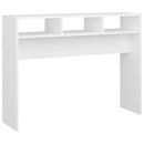 konsolbord 105x30x80 cm konstrueret træ hvid