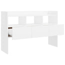 skænk 105x30x70 cm konstrueret træ hvid