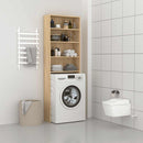 vaskemaskineskab 64x24x190 cm sonoma-eg