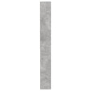 badeværelsesskab til vaskemaskine 64x24x190 cm betongrå