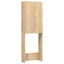 vaskemaskineskab 64x25,5x190 cm sonoma-eg