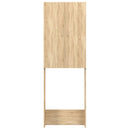 vaskemaskineskab 64x25,5x190 cm sonoma-eg