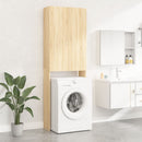 vaskemaskineskab 64x25,5x190 cm sonoma-eg