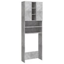 vaskemaskineskab 64x25,5x190 cm betongrå