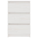 sengeborde 2 stk. 40x29,5x64 cm massivt fyrretræ hvid
