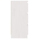 sengeborde 2 stk. 40x29,5x64 cm massivt fyrretræ hvid