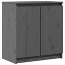 skab 60x36x65 cm massivt fyrretræ grå