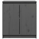 skab 60x36x65 cm massivt fyrretræ grå