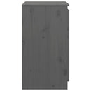 skab 60x36x65 cm massivt fyrretræ grå